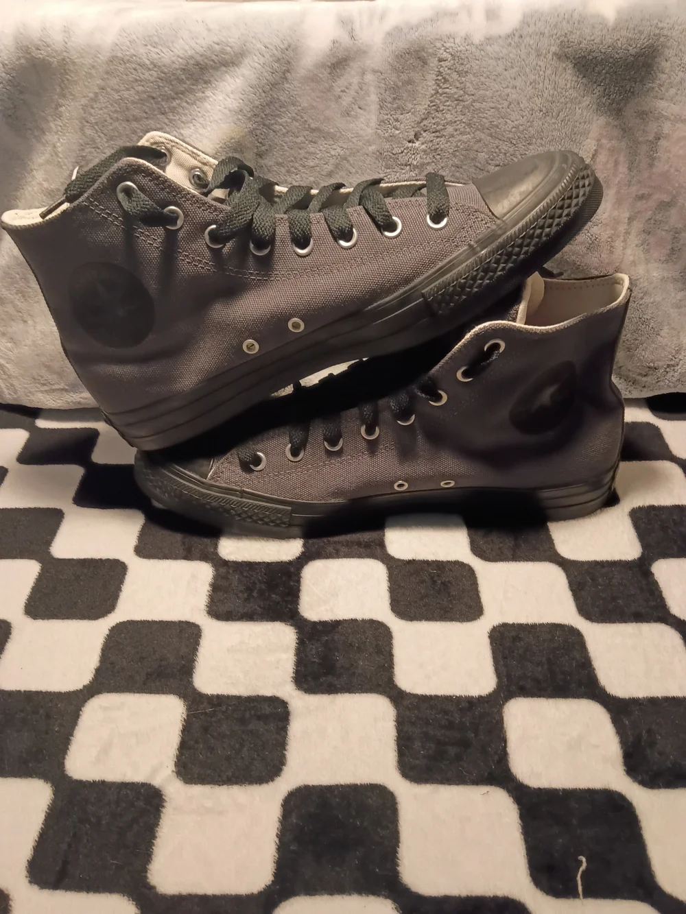 Converse Chuck Taylor All Star High Dark Matter Grey Black A10511C Men's Size 12 - Picture 6 of 8